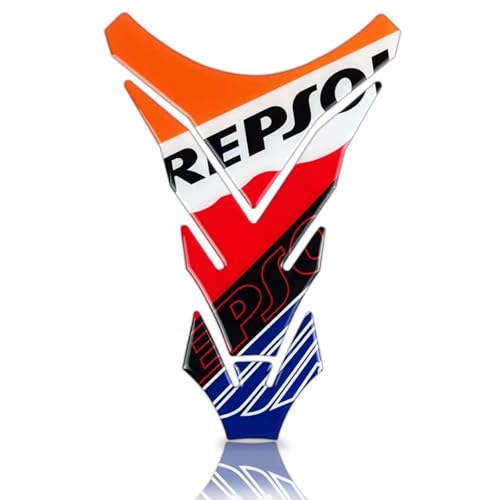 Autocollant bouchon réservoir moto finition haut relief pour Repsol CBR