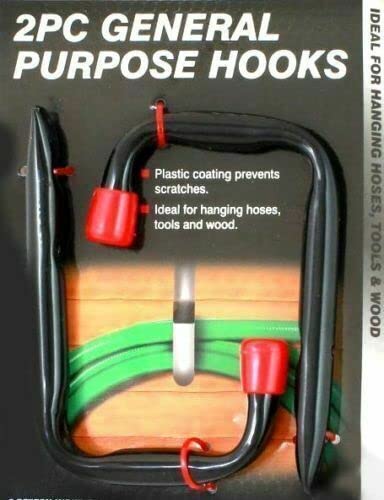 Orbitron2pcs Heavy Duty Storage Hooks Wall Mounted Brackets Tool Hose Pipe Holder SHED
