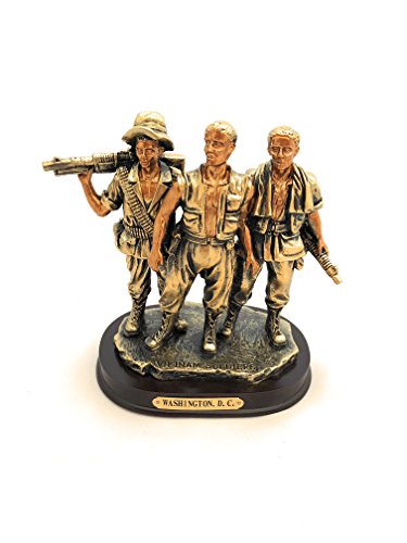 Washington DC Vietnam Veteran Memorial Statue Figurine: The Three Soldiers (7.5")