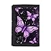 Flashideas Purple Butterfly Fashion Kids Wallet for Boys Cool Wallets with Coin Pocket Id Window Multi-Compartment Wallet to Store Your Cards Small Tri-folded Wallet