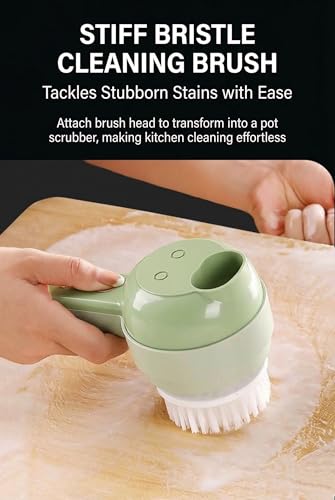 Image of Multi functional electric vegetable slicers，4-in-1vegetable cutter, garlic chopper mini, garlic food processor, electric wireless food slicer