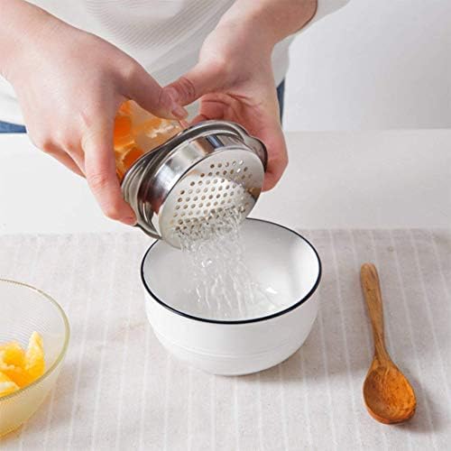 Fliyeong Stainless Steel Food Can Strainer Sieve Tuna Press Lid Oil Drainer Remover, Unique No-Mess Dishwasher Safe Design Can Colander Convenient and Practical