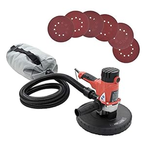 Muurschuurmachine voor gipskartonschuurmachine kit met zuiger, wand- en plafondslijper, wandslijper met slijpschijven…