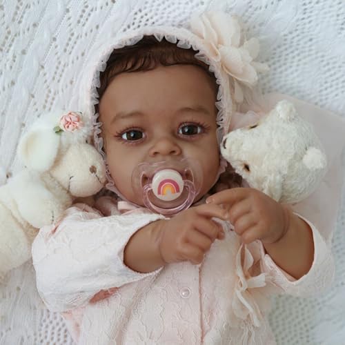 Muñeca Realista Reborn Bebé Niña 18 Pulgadas Cuerpo Suave miniatura 6