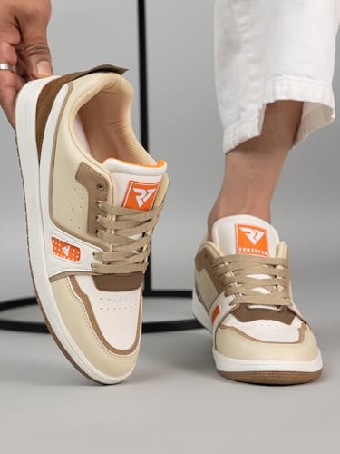 Image of Run 07 Mens Spectra PU Sole Superior Grip Mid Top Sneakers | Casual Shoes | Solid Smart Casual Walking Shoes | Cushioned Footbed with Extra Comfort Shoe