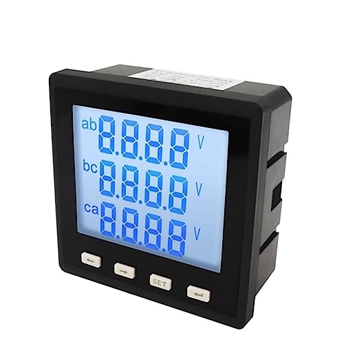 Compteur électrique multi-fonction RS485 avec écran LCD rétroéclairé triphasé 400V