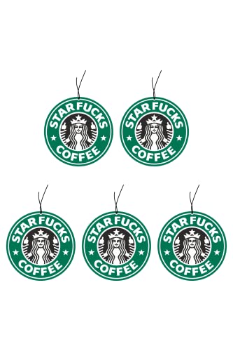 Oto Kokusu, 5'lü Starfucks Coffe Tasarımlı Dekoratif Araba ve