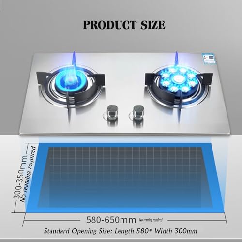 Estufa a gas 2 puestos de acero inoxidable para mesa miniatura 2