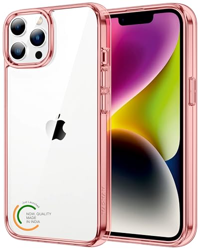 Image of for iPhone Case 15 Pro, [Anti-Yellowing Technology] [Military Grade Drop Protection] Shockproof Slim Hybrid Phone Case for iPhone 15 Pro- Crystal Pink