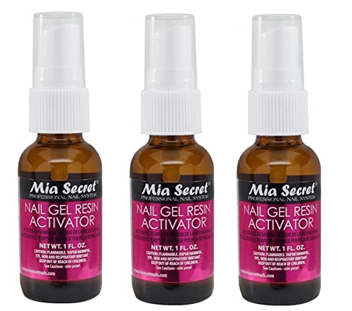 Mia Secret Activador de uñas de gel - 1 oz (324) x 3