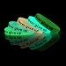 GOGO 10 Pulseras Fluorescente de Silicona, Pulsera Elastica de Multicolor, Brazalete Luminosa,...