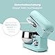 Bomann® Küchenmaschine 1100 Watt | Knetmaschine 5L | inkl. Knethaken, Rührhaken und Schneebsen | für bis zu 3 kg Teig | robustes Spezialgetriebe | Food Processor | Teigmaschine KM 6030 CB mint