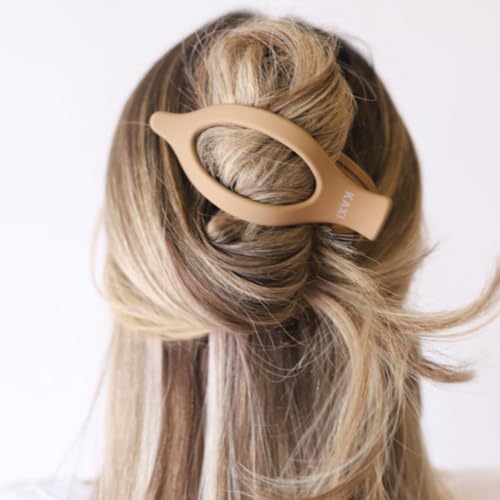KAXI Lay Down 2.0 Hair Claw Clip for Thick & Thin Hair (Light Brown)