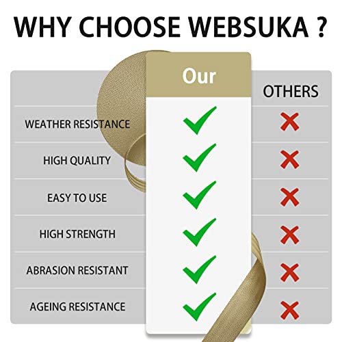 Image of Polyester Webbing Strap 16+Colors - 1 inch&1.5 inch&1.9 inch - 16.5 25 33 55 Yards Heavy Duty Webbing Roll, Flat Webbing Strap for Indoor&Outdoor Gear, Climbing, DIY Crafting, Repairing