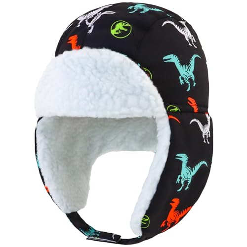 Image of BAVST Winter Trapper Hat for Boys Girls Waterproof Warm Baby Toddler Ushanka Fleece Beanie Hats for 6M-6T