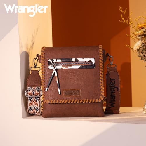 Wrangler Crossbody Bags for Women Satchel Purse Medium Shoulder Handbags with Detachable Guitar Straps WG72-93601BR - image 7