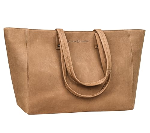 ANTONIO VALERIA Avery Leather Tote/Top Handle Shoulder Bag for Women