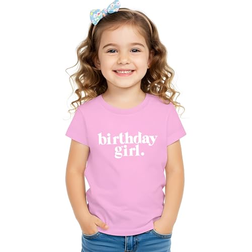 Image of Birthday Girl Shirt Outfit Year Old Kids for Toddler 1st 2nd 3rd 4th 5th 6th 7th