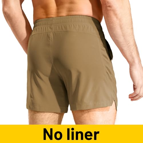 Image of MIER Men's Workout Running Shorts Lightweight Active 5 Inches Shorts with Pockets, Quick Dry, Breathable