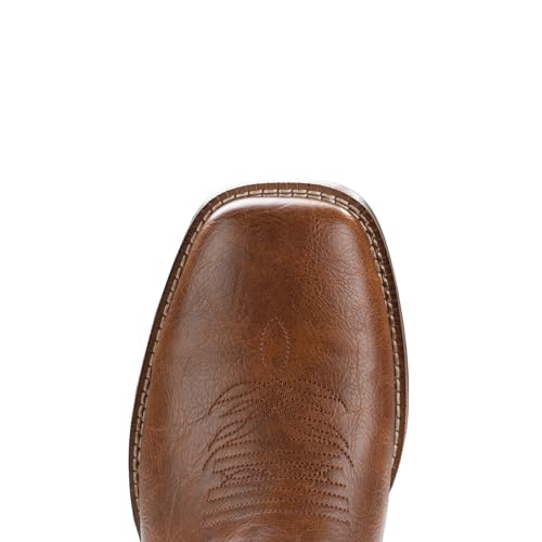 Image of IUV Cowboy Boots For Men Western Boot Classic American Flag Embroidered Square Toe Mid-Calf Boots