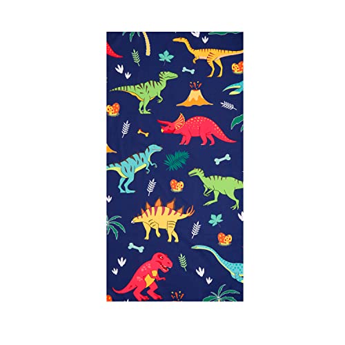 LIVILAN Dinosaur Beach Towel for Kids Soft Microfiber 30 X 60 Quick Dry Sand Free Perfect for Boys Bath Pool Travel Durable Toddler Towel Ideal Dinosaur Gift
