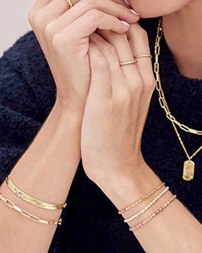 Gorjana Women's Venice Adjustable Snake Link Chain Bracelet, 18K Gold Plated #TOP3