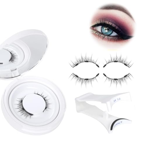 Faux Cils Magnetique,Réutilisable Faux Cils Magnetique Naturel avec applicateur, pas besoin de colle Cils Magnetique Facile à porter et à enlever,faux cils magnetique,cils magnetique,faux cils