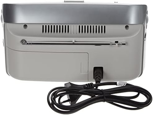Grundig GRN1520 Radio w Nowoczesnym Wzornictwie, Biały/Srebrny, 25 x 7 x 14 cm