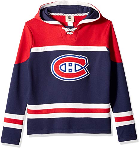 Outerstuff NHL NHL Montreal Canadiens Youth Boys Asset Pullover Hockey Hoodie, True Navy, Youth Small(8)