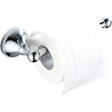 Toilet Roll Holder Without Cover Antique Brass Bathroom Paper Tissue Bar Wall Mounted, 20 cm / 7.87 inches, Brushed Bronze Chrome