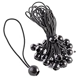 GRÖSSE: Die Länge inklusive Kugel beträgt ca. 23 cm; Durchmesser: 4mm; enthaltene Stückzahl: 25 Gummispanner