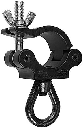The Light Source Mega-Coupler with Eye Nut, Steel Wing Nut, Black Anodized