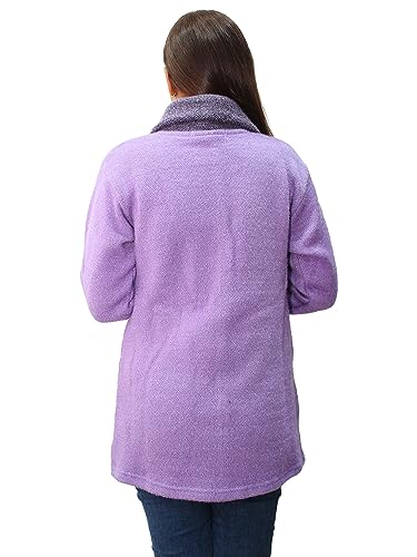 Image of Matelco Womens Woollen Collared Coat Cardigan