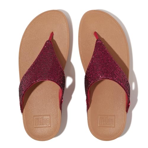 Image of FitFlop Women's LULU Suede Toe-Post Sandals | Lightweight Summer Walking Sandals with Cushioned Comfort, Arch Support & Grip