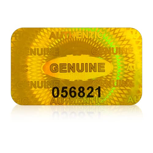 Hologramm Sicherheitssiegel, Garantiemarke, Sicherheitsetiketten, Anti-Schaltaufkleber, Sicherheitsetikett 25x15mm Silber (300 Gold)