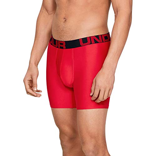Under Armour Men's UA Tech 6" Boxerjock SM Red