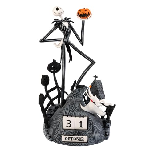 Grupo Erik Ewiger Kalender Disney The Nightmare Before Christmas Figur - 3D Kalender Tischkalender zum Aufstellen - Dauerkalender Disney Offizielles Lizenzendprodukt Büro Deko
