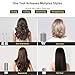 5 in 1 Hot Air Styler, Ionic Anti-Frizz Hair Styling Tool for Curling, Straightening, Volumizing, No Heat Damage, for All Hair Types, with Travel Bag
