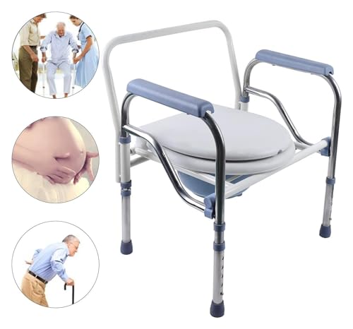 Chaise percée pliable avec support stable et hauteur réglable