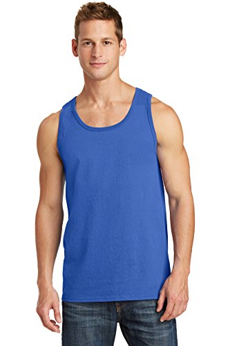 Port & Company 5.4-oz 100% Cotton Tank Top. PC54TT Royal 2XL