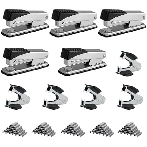 Heavy Duty Stapler,200 Sheet High Capacity Large Stapler with Staple Remover and 1000 Staples,Nextlifei Effortless Industrial Stapler,Easy to Load Heavy-Duty Stapler,Booklet Stapler,Commercial Stapler Cover
