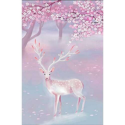 Peinture diamant cerf coloré 50x100cm, votre décoration de salon