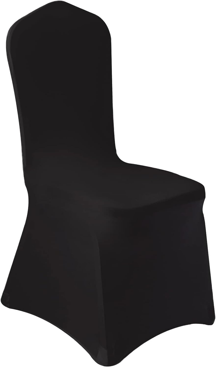 100 pcs black washable removable universal for wedding party dining banquet polyester spandex stretch slipcovers chair covers black 100