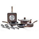IMUSA 10pc Mexican Talavera Design Cookware Set with Tools
