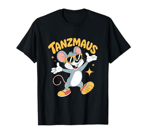 Tanzmaus Coole Maus Mit Sonnenbrille Tanzen Party T-Shirt