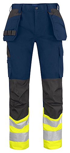 Tour de taille haute visibilité homme jaune bleu marine vêtement de sécurité