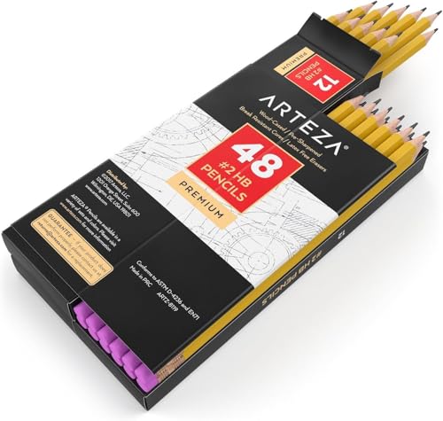 Lápices ARTEZA HB #2 Pack x48 preafilados madera miniatura 1