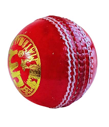 THOR INSTRUMENTS Cricket Leather Ball for Practice and Cricket Ball Hand Stitched RED Rustic Vintage Home Decor Gifts