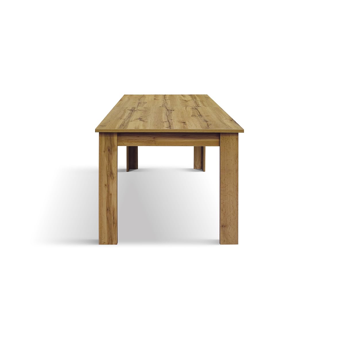 PAZZO DESIGN Tavolo Allungabile Mariano, Piano In Nobilitato Melaminico, Rovere Rustico, Tavolo Da Cucina, 120x80x75 cm, Made In Italy - id_2198