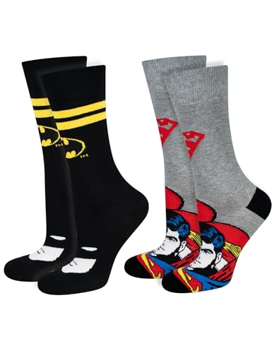 DC Comics Batman Calcetines Hombre Divertidos - Regalo Superheroes 40-45